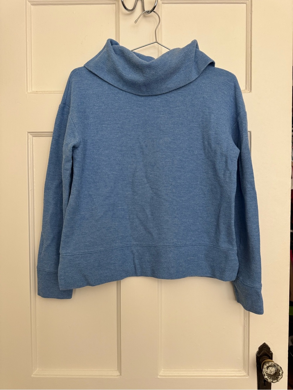 Banana Republic Light Blue Cowl Neck Women's Sweater
